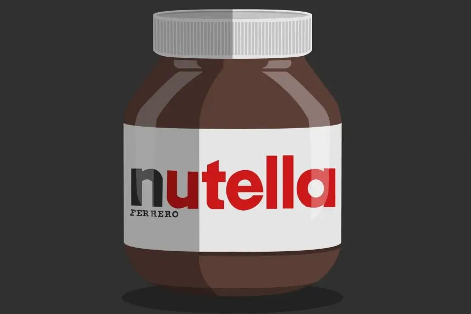 Jar of Nutella Art