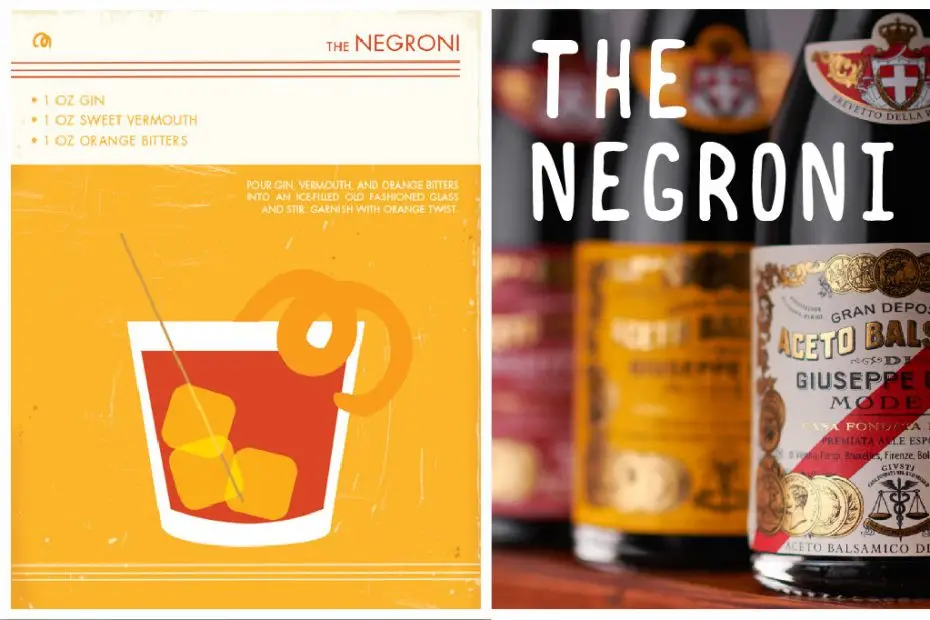 Negroni w Balsamic vinegar