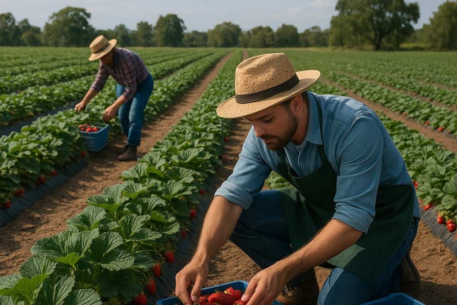 strawberry farm logistics