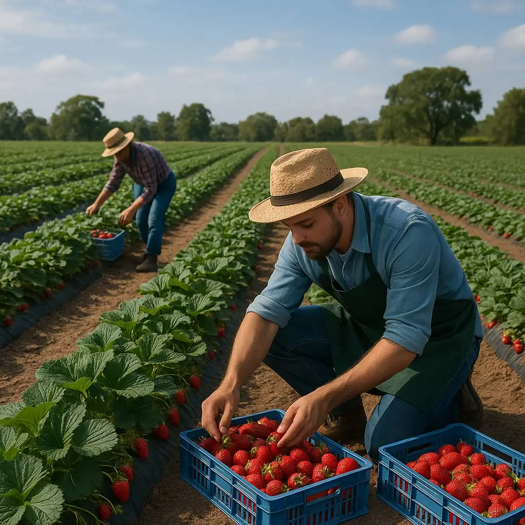 strawberry farm logistics